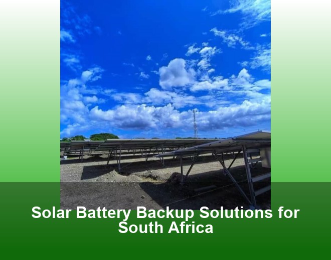 Solar Battery Backup Solutions for South Africa